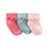CARTER'S Ponožky Cuff Pink dievča LBB 3ks 12-24m