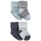 CARTER'S Ponožky Stripes Blue chlapec LBB 4ks 12-24m