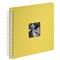 HAMA album klasické spirálové FINE ART 28x24 cm , 50 stran , žlutá , bílé stránky