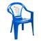 STAR PLUS Detský záhradný nábytok - Plastová stolička modrá