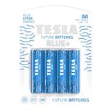 TESLA BLUE plus Zinc Carbon baterie AA R06, tužková , blister 4 ks 1099137197