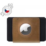 Peňaženka FIXED Tiny Wallet pro AirTag z pravé hovězí kůže FIXWAT-STN2-BRW hnedá