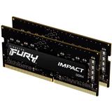 Pamäť KINGSTON Fury Impact , 2x8 GB, 2666 MHz, DDR4, SO-DIMM KF426S15IBK2/16