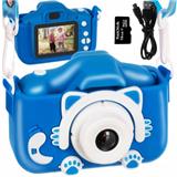 KRUZZEL 16952 Detský digitálny fotoaparát 16 GB modrý