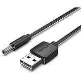 VENTION USB to DC 3,5 mm Charging Cable Black 1 m CEXBF