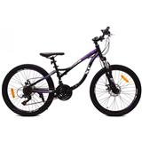Bicykel OLPRAN XC 240 Lady čierna / fialová veľ . S/24 xx2291