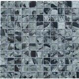 MAXWHITE JSM-CH016 Mozaika sklenená šedá čierna 29,7x29,7cm sklo
