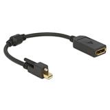 DELOCK Adapter kabel mini Displayport 1.2 Stecker mit Schraube > Buchse 25 62638