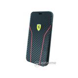CG MOBILE Ferrari Scuderia Carbon kožený obal pre Apple iPhone X 5,8" , čierny