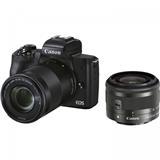 CANON EOS M50 Mark II MILC fotoaparát , set s 15-45mm IS STM plus 55-200mm objektívom