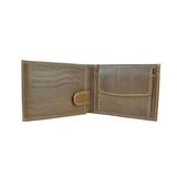 Vega Kožená peňaženka č.8552, melírový efekt mahagónového dreva , ručne tamponovaná