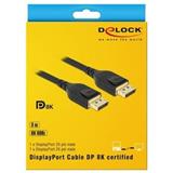 DELOCK 85661 Kabel DisplayPort 8K 60 Hz 3 m DP zertifiziert