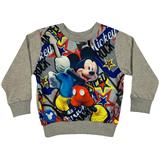 SETINO Chlapčenská mikina - Mickey Mouse sivá Veľkosť - deti : 104