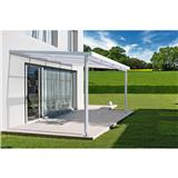 GUTTA Terrassendach Premium - čirý akryl / bílá konstrukce pergola 3,09 x 3,06 m