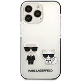 LAGERFELD TPE Karl and Choupette Kryt na iPhone 13 Pro White 3666339048624
