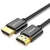 VENTION Ultra Thin HDMI 2.0 Cable 1,5 M Black Metal Type AATBG
