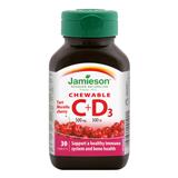 JAMIESON Vitamín C plus D Cherry 500 mg 30 tbl. 1×30