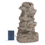 BLUMFELDT Stonehenge XL, solárna fontána , LED osvetlenie , polyresin, lítium - iónová batéria