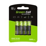 GREEN CELL GR01 baterie pro domácnost Dobíjecí AA Nikl - metal hydridová NiMH 4X R6 2600MAH