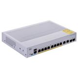 CISCO CBS350-8FP-E-2G-EU síťový přepínač Řízený L2/L3 Gigabit Ethernet 10/100/1000 Stříbrná