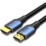 VENTION Cotton Braided HDMI-A Male to HD Cable 8K 1.5 m Blue Aluminum Alloy Type ALGLG