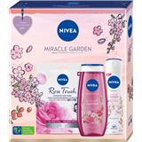 NIVEA Miracle Garden sprchový gel 250 ml plus deodorant cherry blossom 150 ml pleťová maska rose touch 1 ks pre ženy