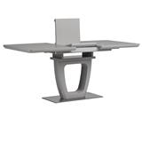 AUTRONIC HT-442M GREY Jedálenský stôl 140+40x80 cm, keramická doska 6 mm s dekorom sivý mramor, MDF, mat
