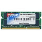 Pamäť PATRIOT 4 GB DDR3 SO-DIMM 1333MHz CL9 Signature Line