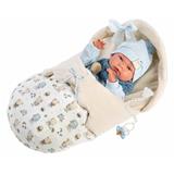 LLORENS 73885 New Born Chlapček – reálna bábika bábätko s celovinylovým telom 40 cm 8426265738854