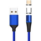 PREMIUMCORD Magnetic microUSB and USB-C Charging Cable Blue Modrá 1 m USB Kábel
