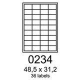 RAYFILM etikety 48,5x31,2 univerzálne biele R01000234A