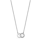 LOTUS STYLE Štýlový oceľový náhrdelník so zirkónmi Woman Basic LS1913-1 / 1