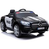 LEANTOYS LEAN SPORT Odrážadlo na akumulátor Mercedes SL500 Policja Čierny
