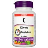 WEBBER NATURALS Vitamín C 1000 mg s postupným uvoľňovaním 90 cps