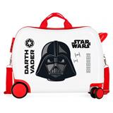 JOUMMABAGS - Detský cestovný kufor na kolieskach odrážadlo STAR WARS Darth Vader, 34L, 4559823