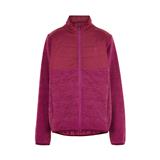 COLOR KIDS -Fleece jacket w/Solid Effect -Beet Red Ružová 116