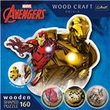 TREFL - Drevené puzzle 160 dielikov Statočný Iron Man Disney Marvel Heroes