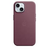 APPLE iPhone 15 FineWoven Case with MS - Mulberry