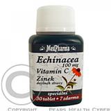 MEDPHARMA Echinacea 100 mg, Vitamín C, Zinok (tbl 30 + 7 zadarmo)