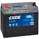 EXIDE Autobateria Excell 45Ah, 12V, EB455