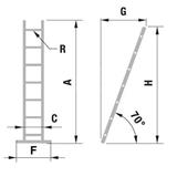 ALVE Jednodielny rebrík Eurostyl 7107, výška: 1,99m
