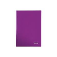 LEITZ Záznamová kniha WOW A5 80 listov linajková purpurová