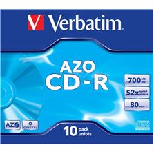 VERBATIM CD-R 700 MB/80min 52x Crystal 10ks (43327)