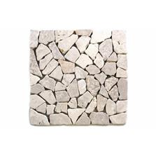 DIVERO Mramorová mozaika Garth – biela obklady 1 ks