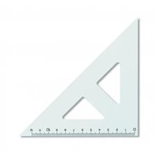 Pravítko KOH-I-NOOR Trojuholník s kolmicou transparentný