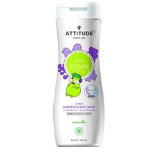 ATTITUDE Detské telové mydlo a šampón 2 v 1 Little leaves s vôňou vanilky hrušky 473 ml