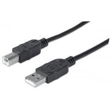 MANHATTAN USB 2.0 A-B Black 3m - 333382