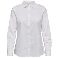 JACQUELINE DE YONG Dámska košeľa Mio L/S Shirt Wvn Noosa White Veľkosť 34