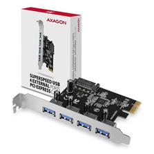 Axago N PCEU-430VL, PCIe řadič, 4x USB 3.2 Gen 1 port, UASP