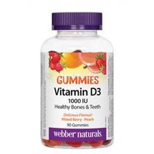 WEBBER NATURALS Vitamín D3 GUMMIES 1000IU - 90 ks